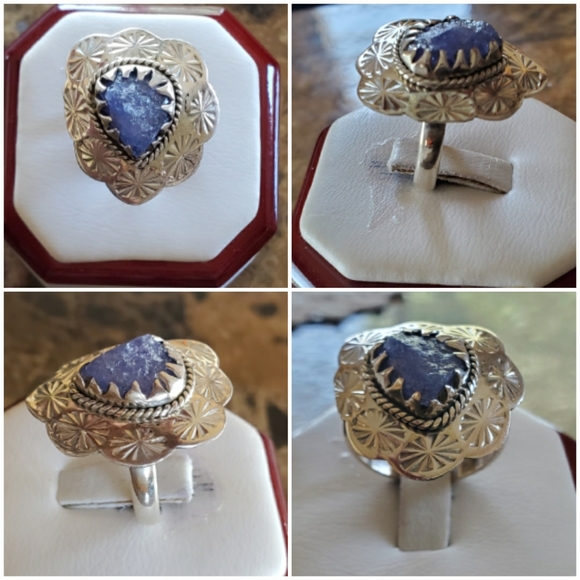Genuine Natural Tanzanite Ring Size 7 - Picture 2 of 6